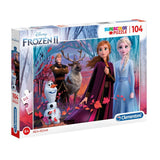 Clementoni Super Color Puslespill 104 Brikker | Frozen 2