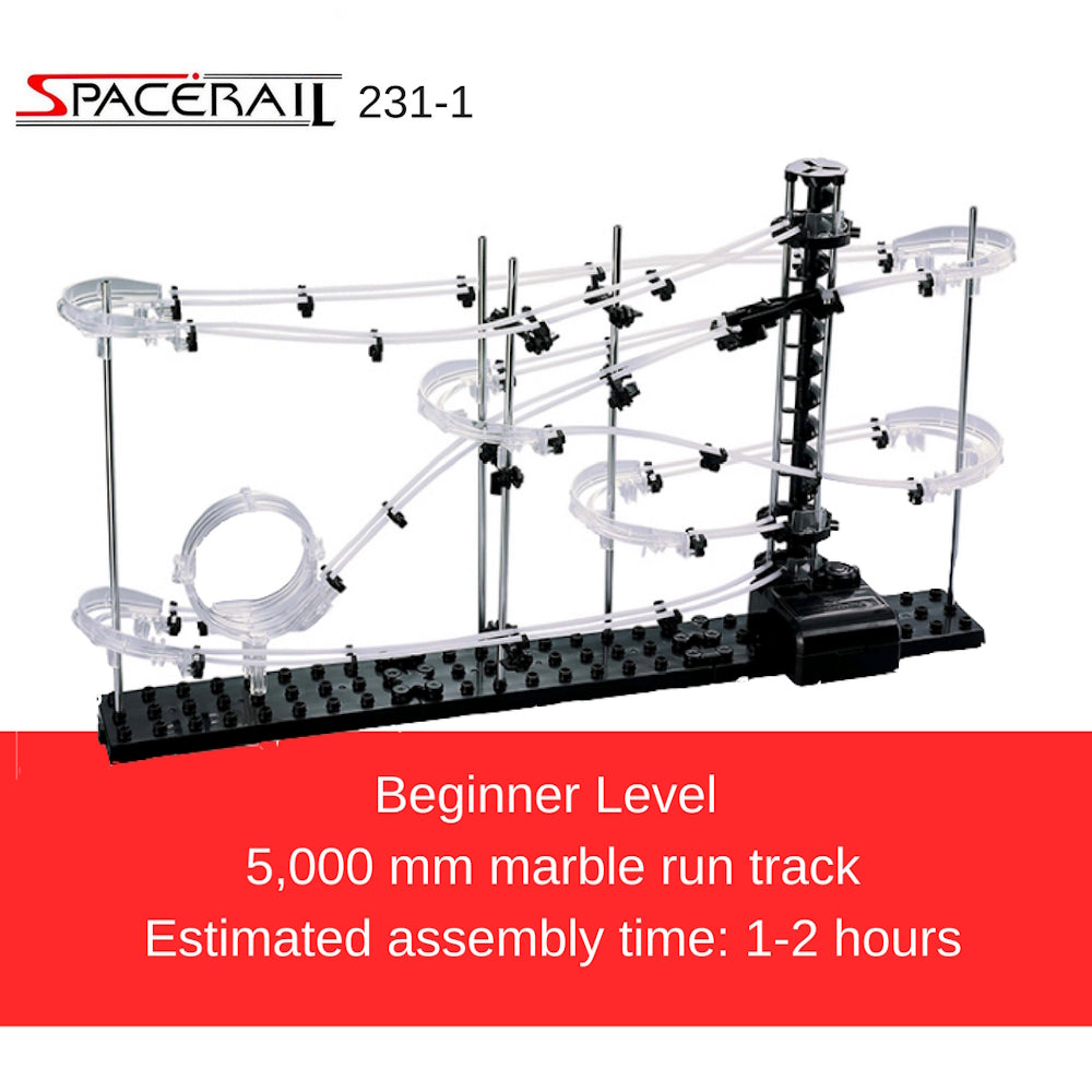 SpaceRail Level 1 Kulebane Byggesett | 5 Meter Skinner