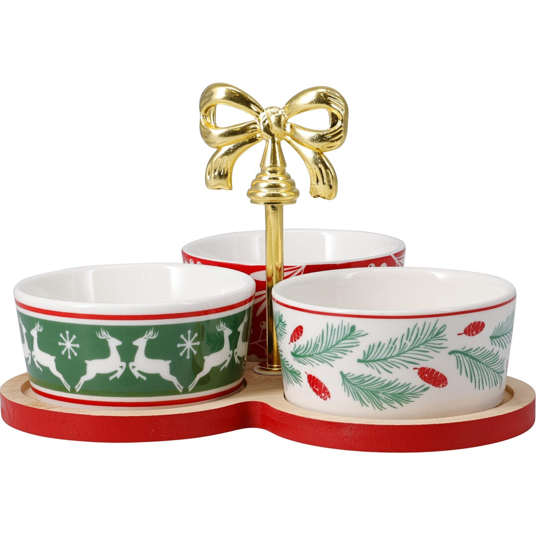 Julemotiv Serveringssett 4 deler | Excellent Houseware