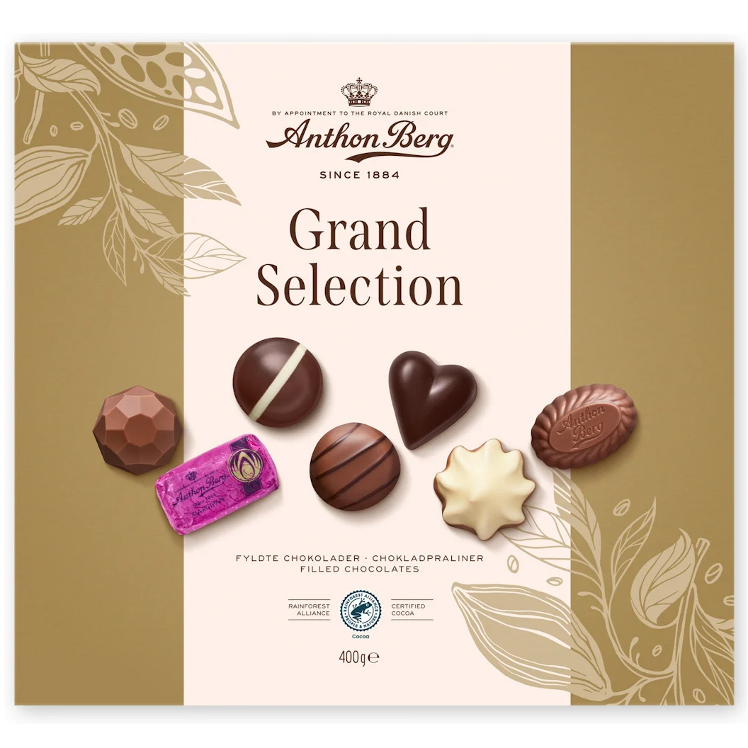Anthon Berg Grand Selection 400g | Eksklusiv Sjokoladekonfekt