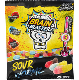 Brain Blasterz Sour Wormz 100g | Sure vingummiormer