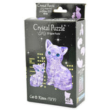 3D Crystal Puzzle Katt og Kattunge | 49 Deler