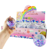 Sticky Squeeze Ball med Fargerike Perler 6cm
