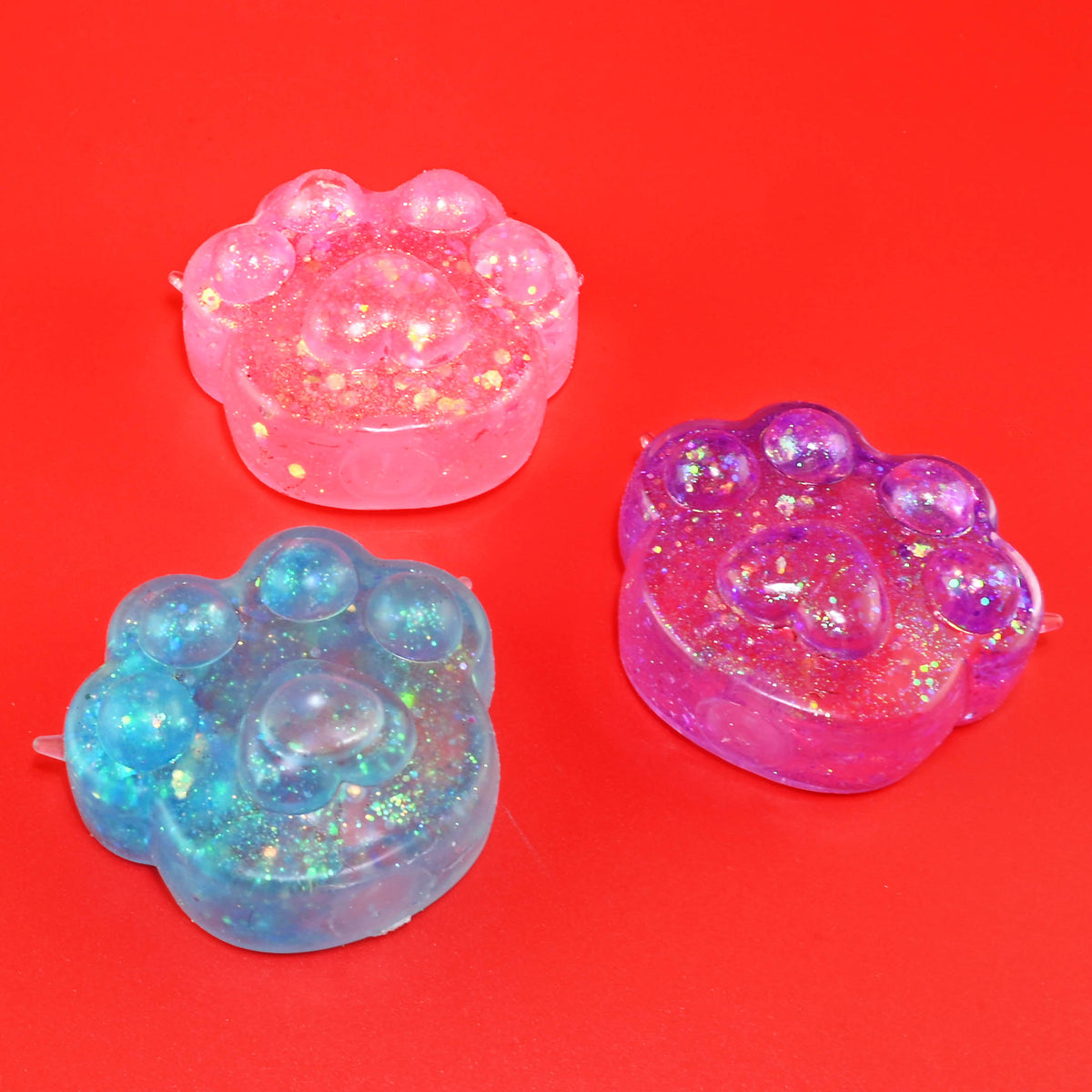 Squeeze Sugar Kattepote med Glitter | Velg Farge