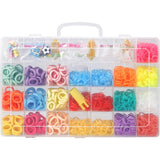 Loombands sett 4800 deler | Tilbehør inkludert