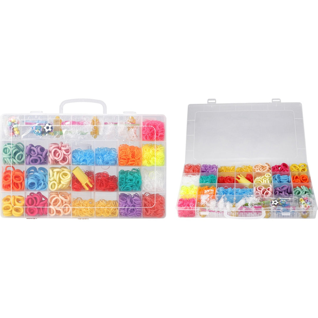 Loombands sett 4800 deler | Tilbehør inkludert