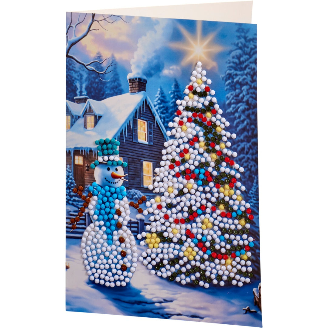 Julekort Diamond Painting Sett 4stk | Art & Craft