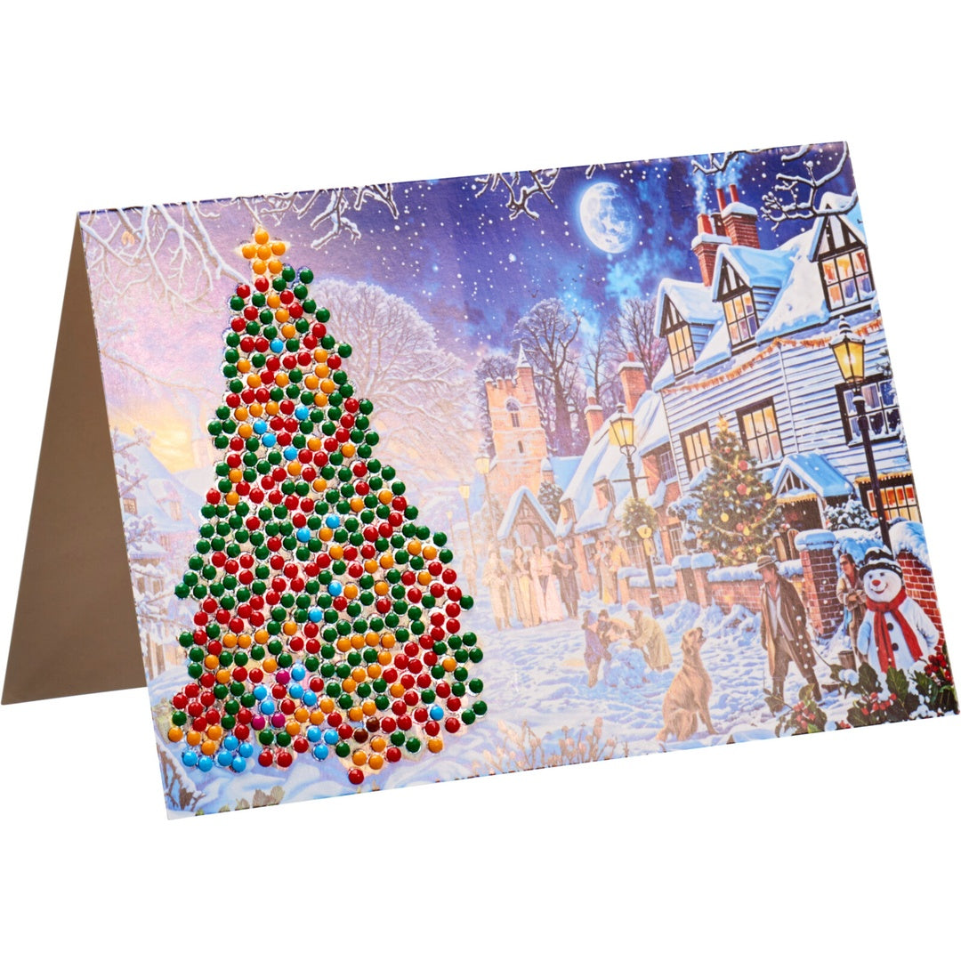 Julekort Diamond Painting Sett 4stk | Art & Craft