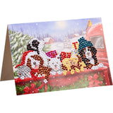 Julekort Diamond Painting Sett 4stk | Art & Craft