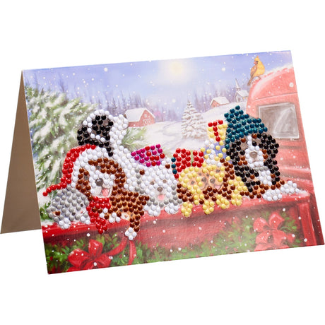 Julekort Diamond Painting Sett 4stk | Art & Craft