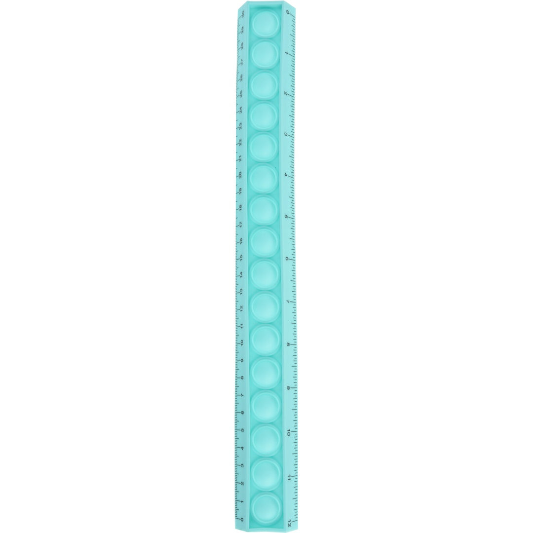 Pop it Linjal i Silikon | 30 cm | 4 farger