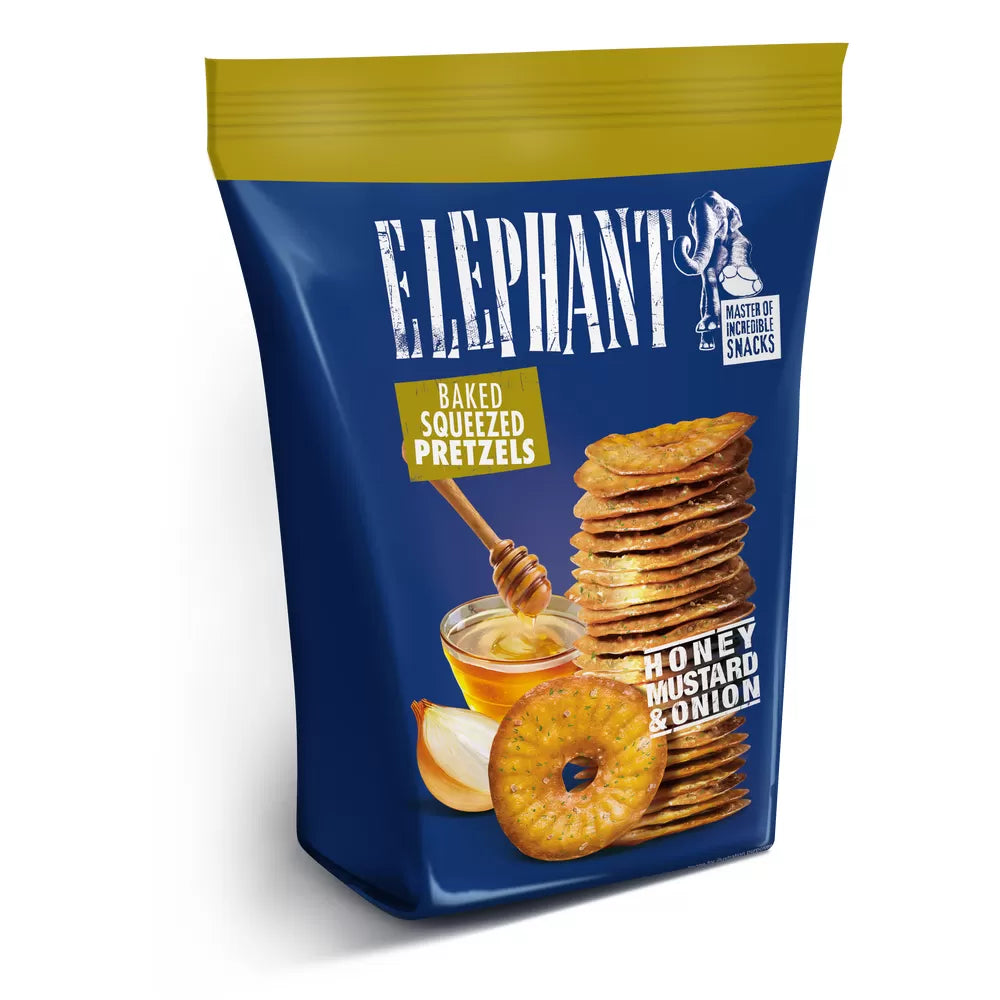 Elephant Pretzels Honey, Mustard & Onion 160g