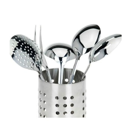 Excellent Houseware | Kjøkkenredskapsett i rustfritt stål med holder