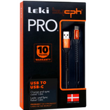 Ladekabel USB til USB-C 1m | Svart | Leki