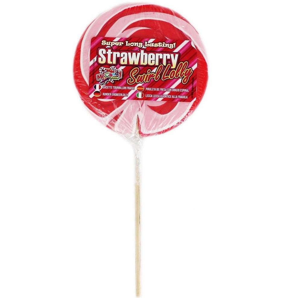 Mr Candy Stor Spiralkjærlighet Jordbær 110g