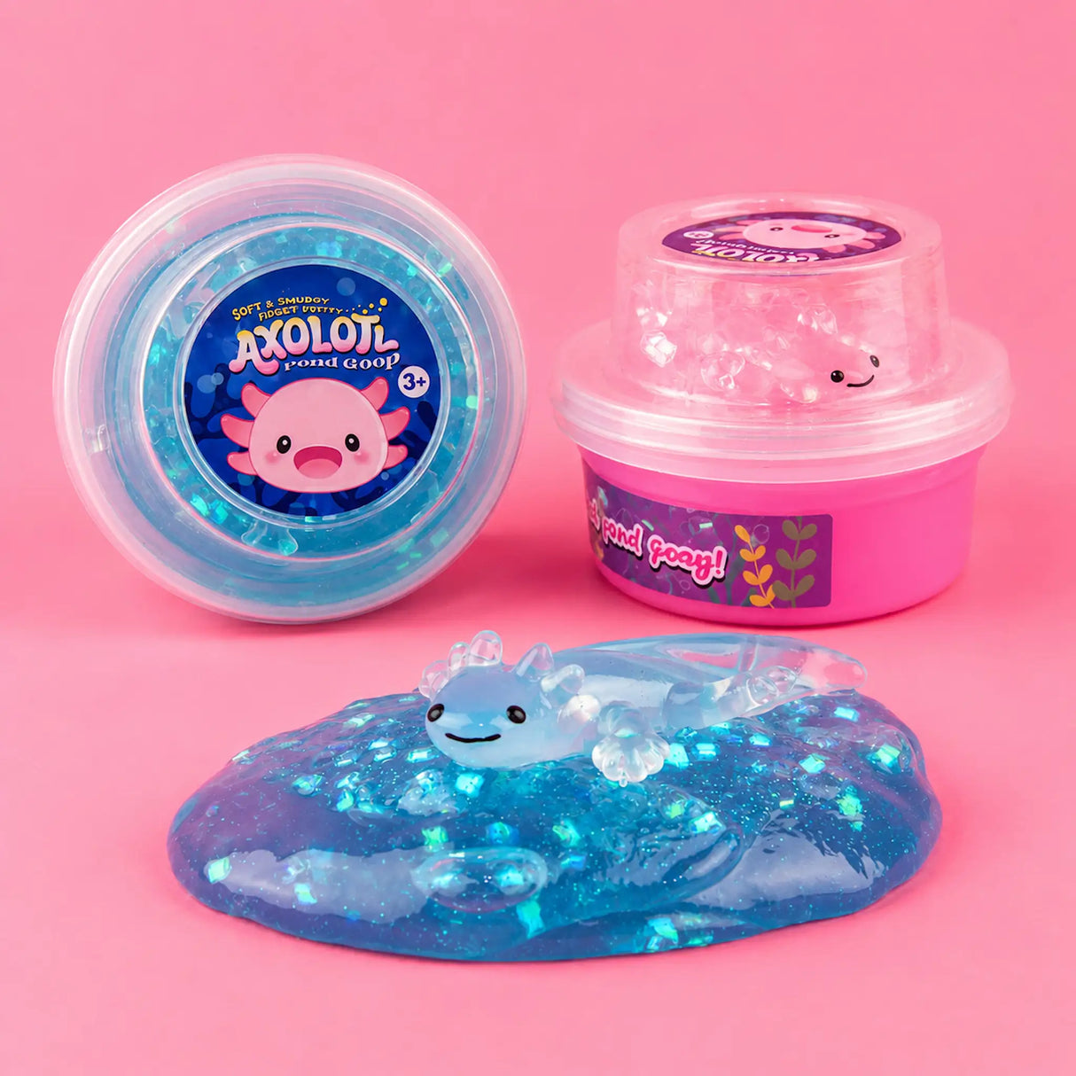 Crystal slim med Axolotl Figur 130g | 2 Farger