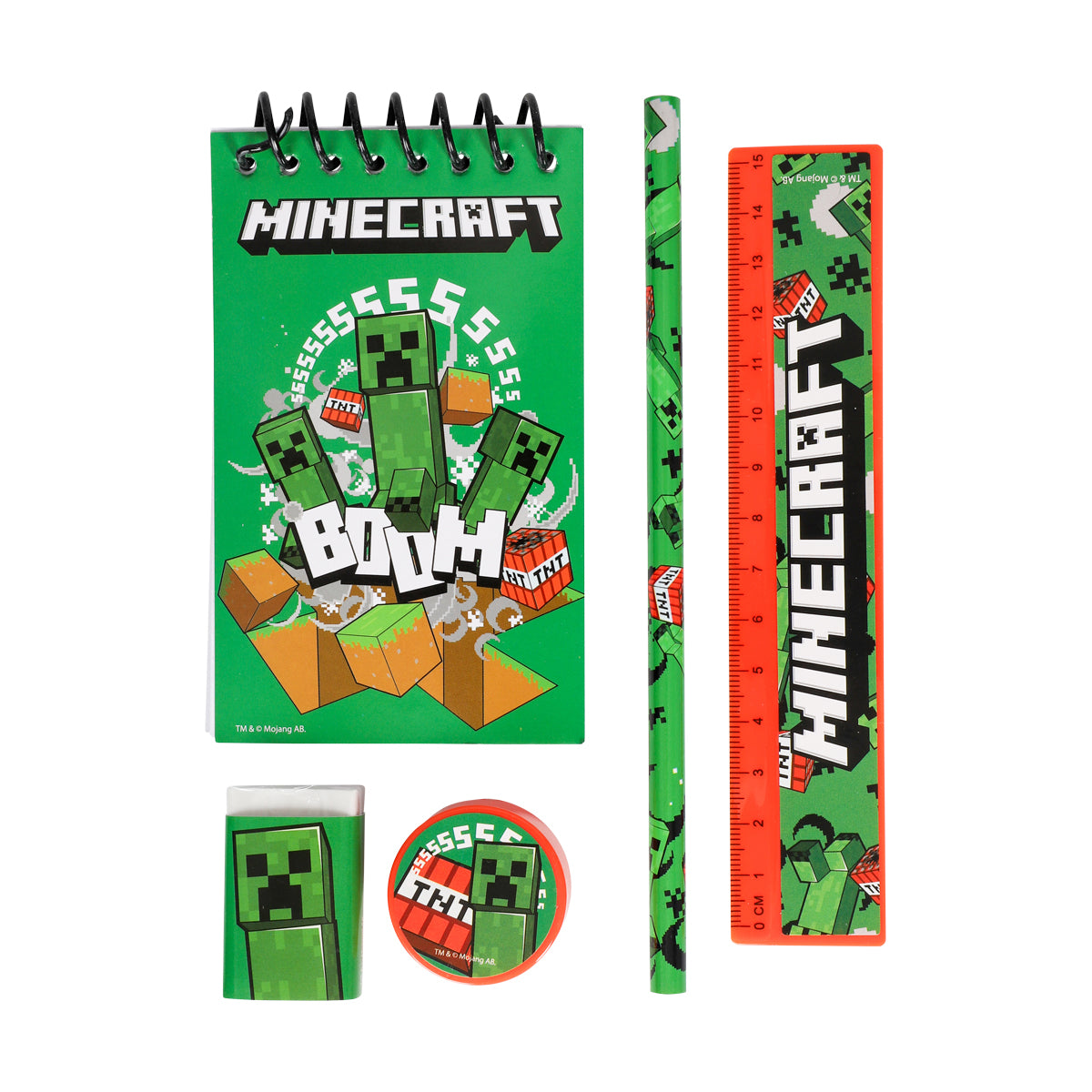 Minecraft Skrivesett 5 Deler