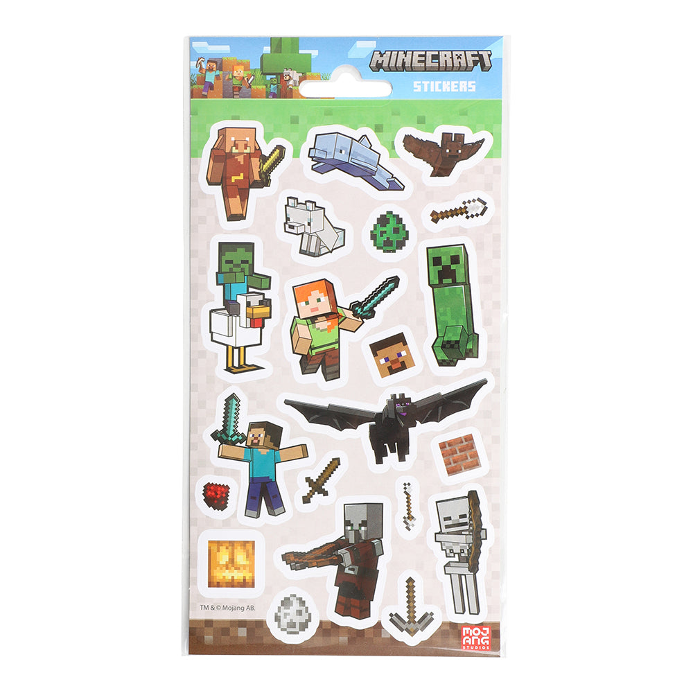 Minecraft Klistremerker 21 stk