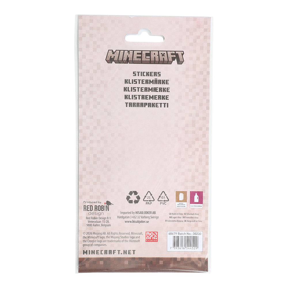 Minecraft Klistremerker 21 stk