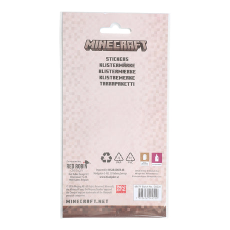 Minecraft Klistremerker 21 stk