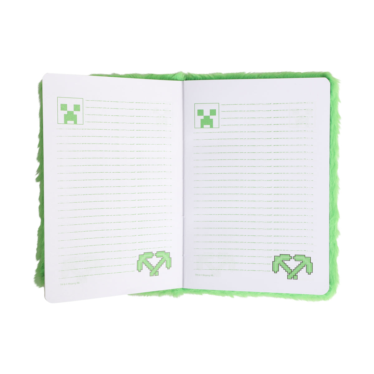 Minecraft Fluffy Notatbok med Creeper-motiv
