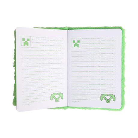 Minecraft Fluffy Notatbok med Creeper-motiv