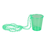 Halskjede shotglass neon grønn
