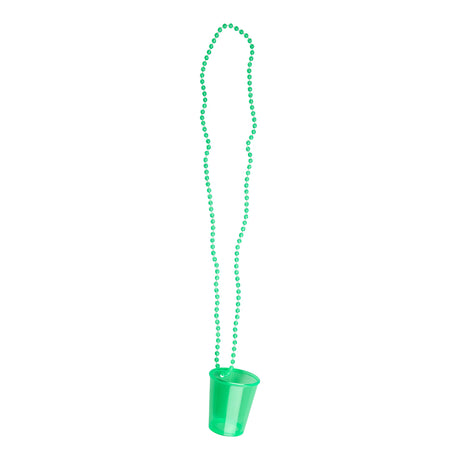 Halskjede shotglass neon grønn