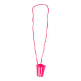 Halskjede shotglass Neon Rosa