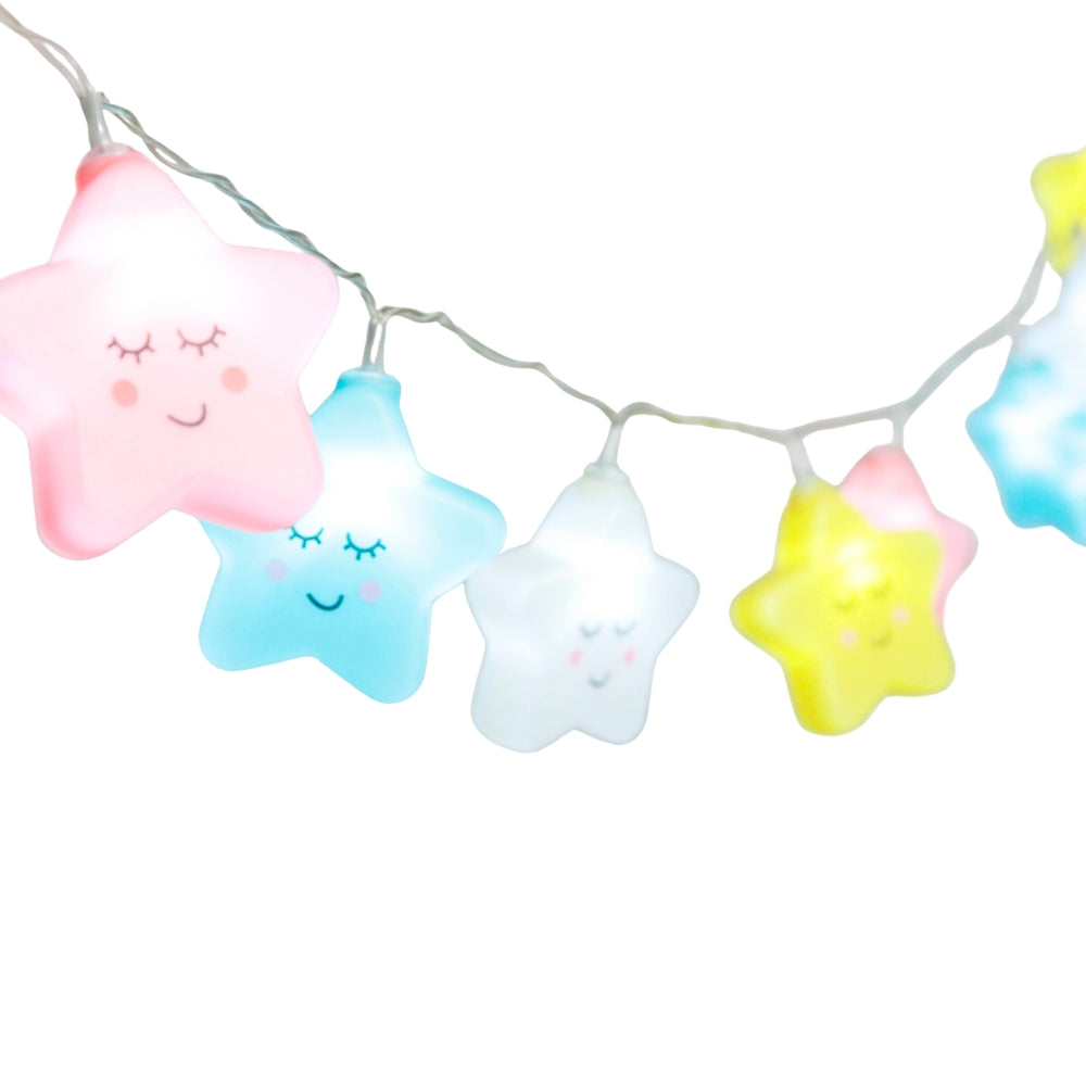 Lyslenke Stjerner 10 LED | Fargerik