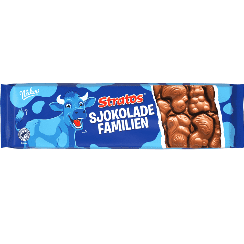 Nidar Stratos Sjokoladefamilen Storplate 160g