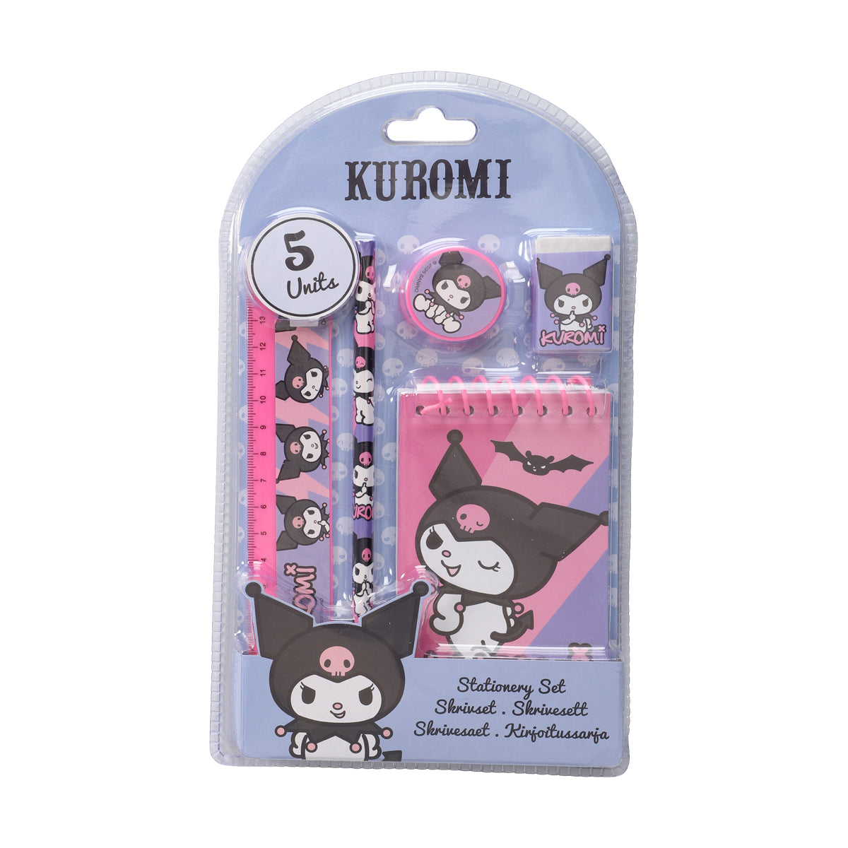 Kuromi Skrivesett 5 Deler