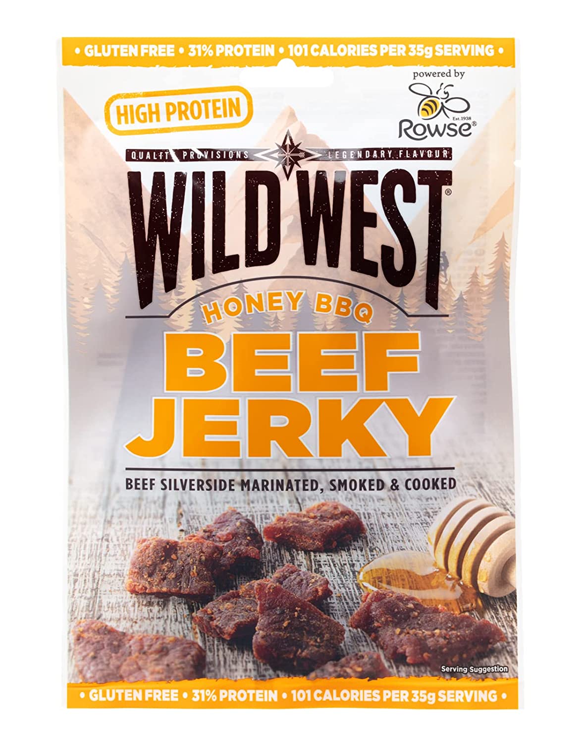 Wild West Beef Jerky Honey BBQ 25g