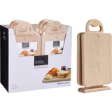 Skjærebrettsett Bambus 4 stk med Holder | Excellent Houseware