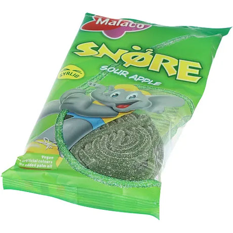 Malaco Snøre Sour Apple 94g | Sure eplesnører