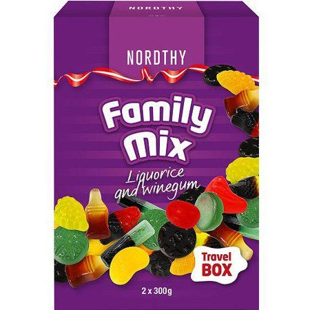 Nordthy Lakris & Vingummi Familie Mix 600g