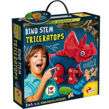 Dinosaur Sett 3in1 Dinofigur+Puslespill & Klistremerker | Triceratops
