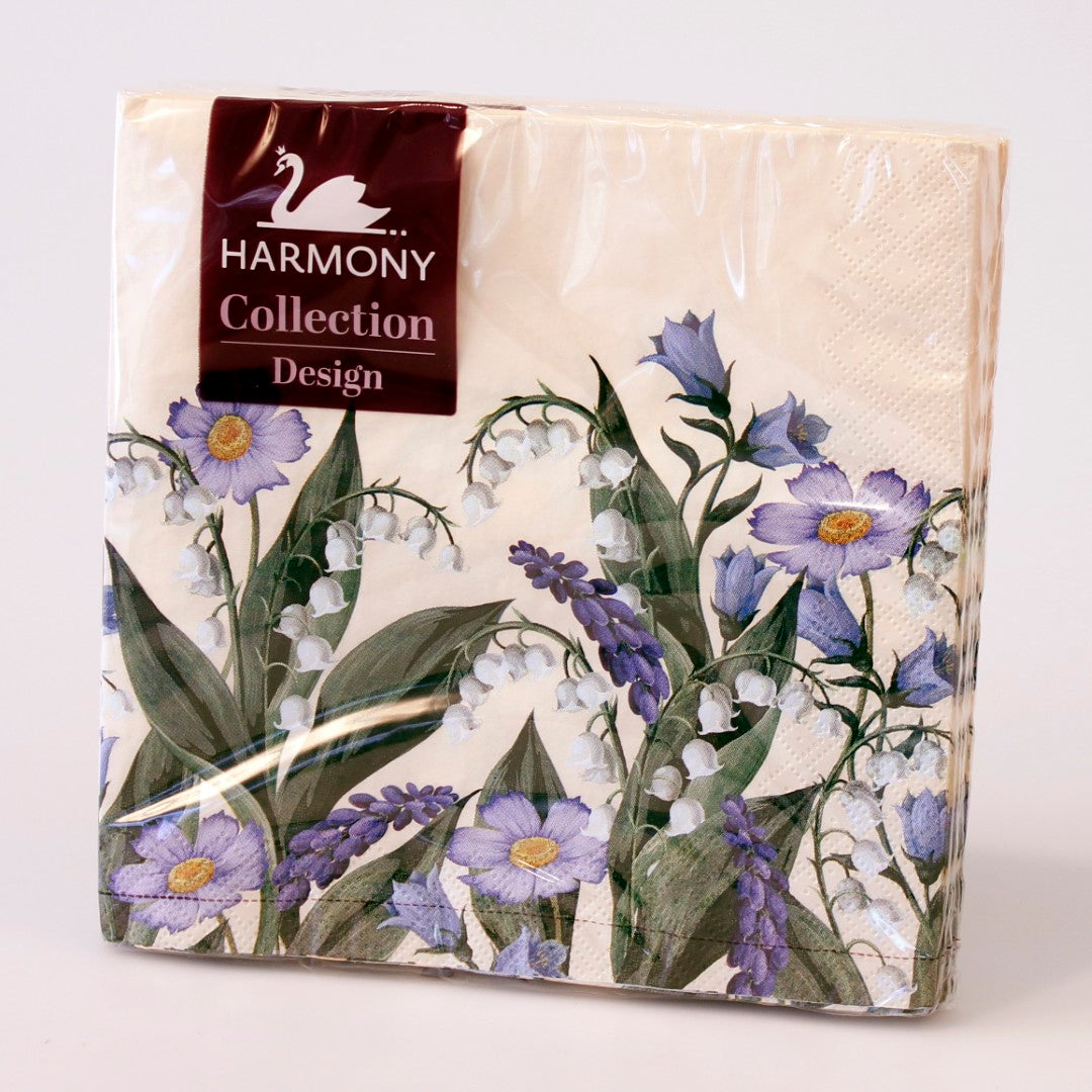 Servietter med Vårblomster 20pk | 33x33cm