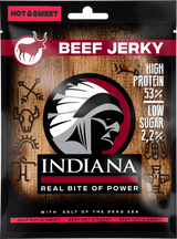 Indiana Beef Jerky Hot & Sweet 90g