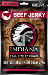 Indiana Beef Jerky Hot & Sweet 90g