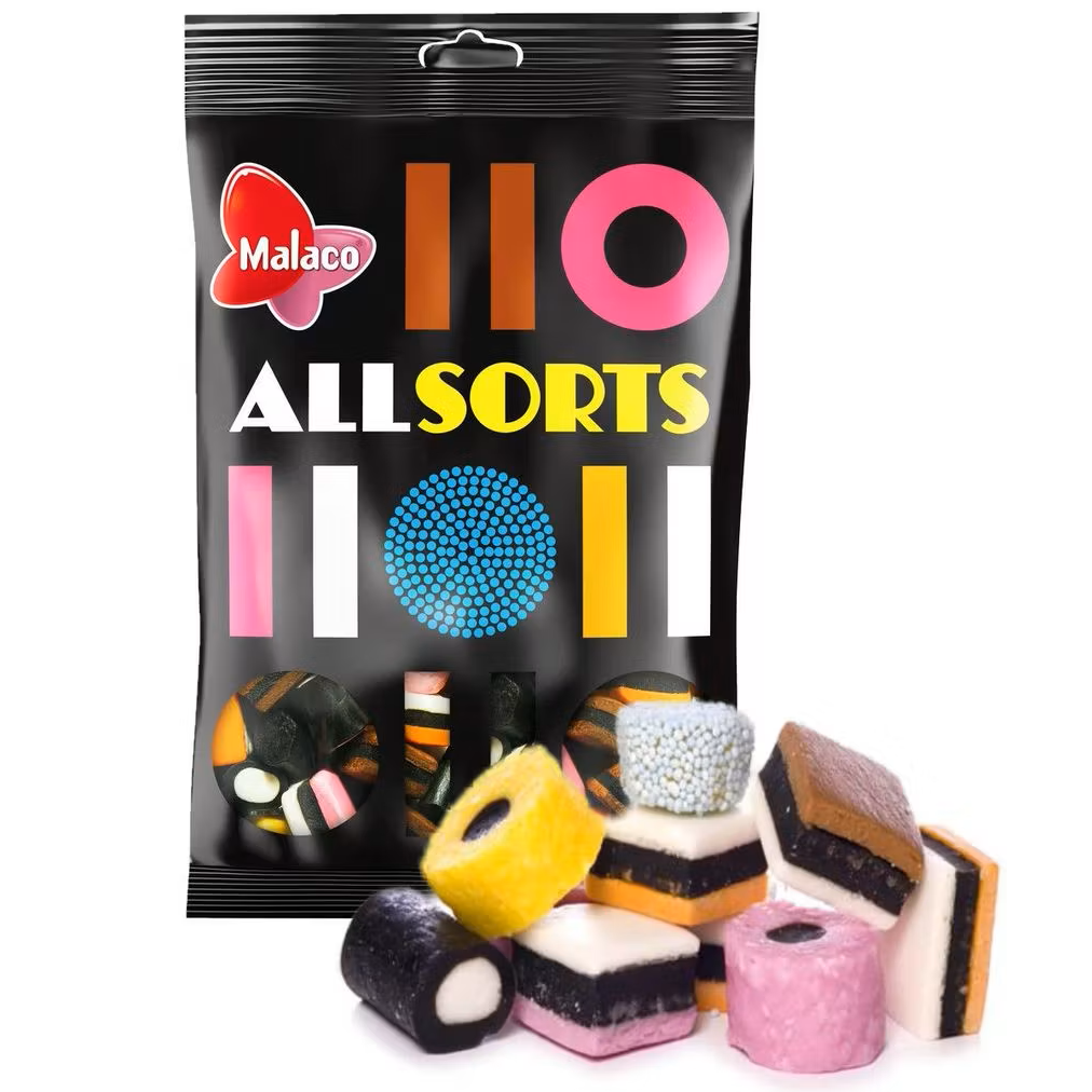Malaco Allsorts Licorice Mix 400g