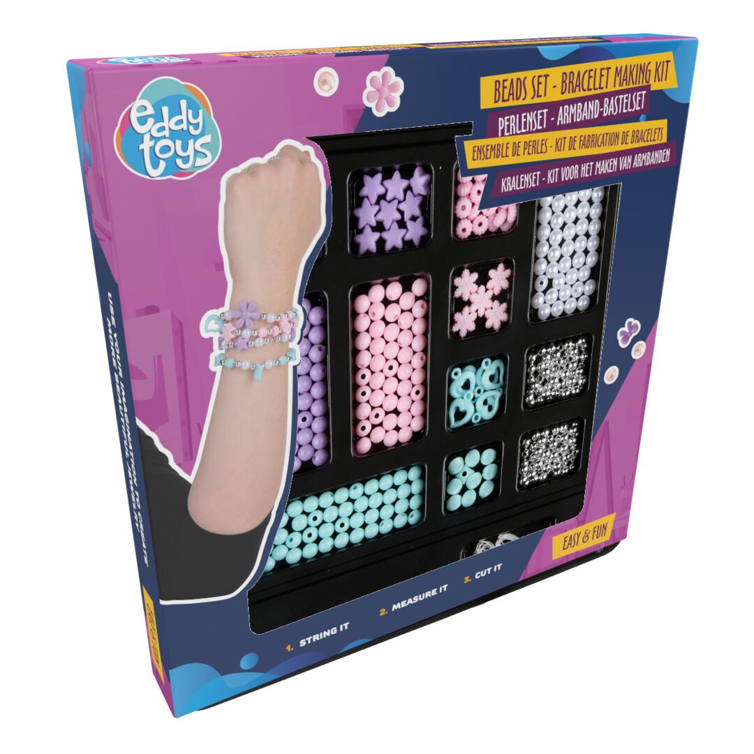 Eddy Toys Perlesett 4000 fargerike perler