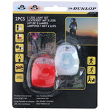 Dunlop | LED Sykkellys Sett 2x LED med Batterier
