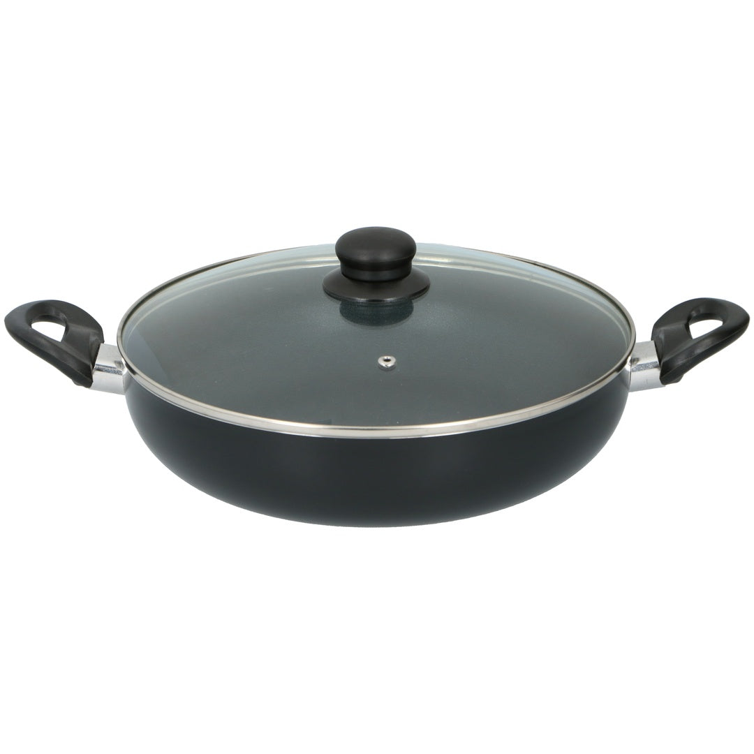 Alpina traktørpanne 28 cm | Med glasslokk
