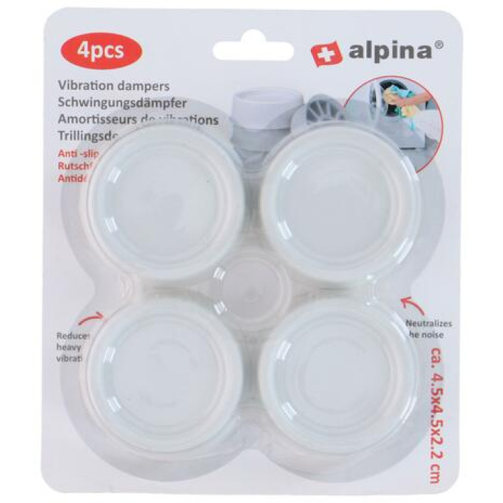 Alpina Vibrasjonsdempere 4 stk | Til Vaskemaskiner og Tørketromler