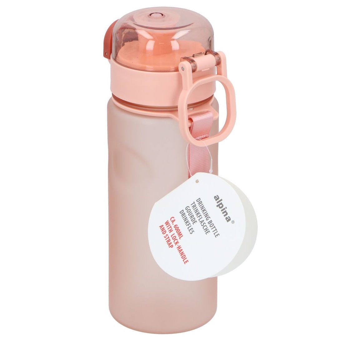 Alpina Drikkeflaske 600ml | Sort, Fersken, Turkis
