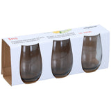 Drikkeglass 3pk 350ml Grå | Alpina