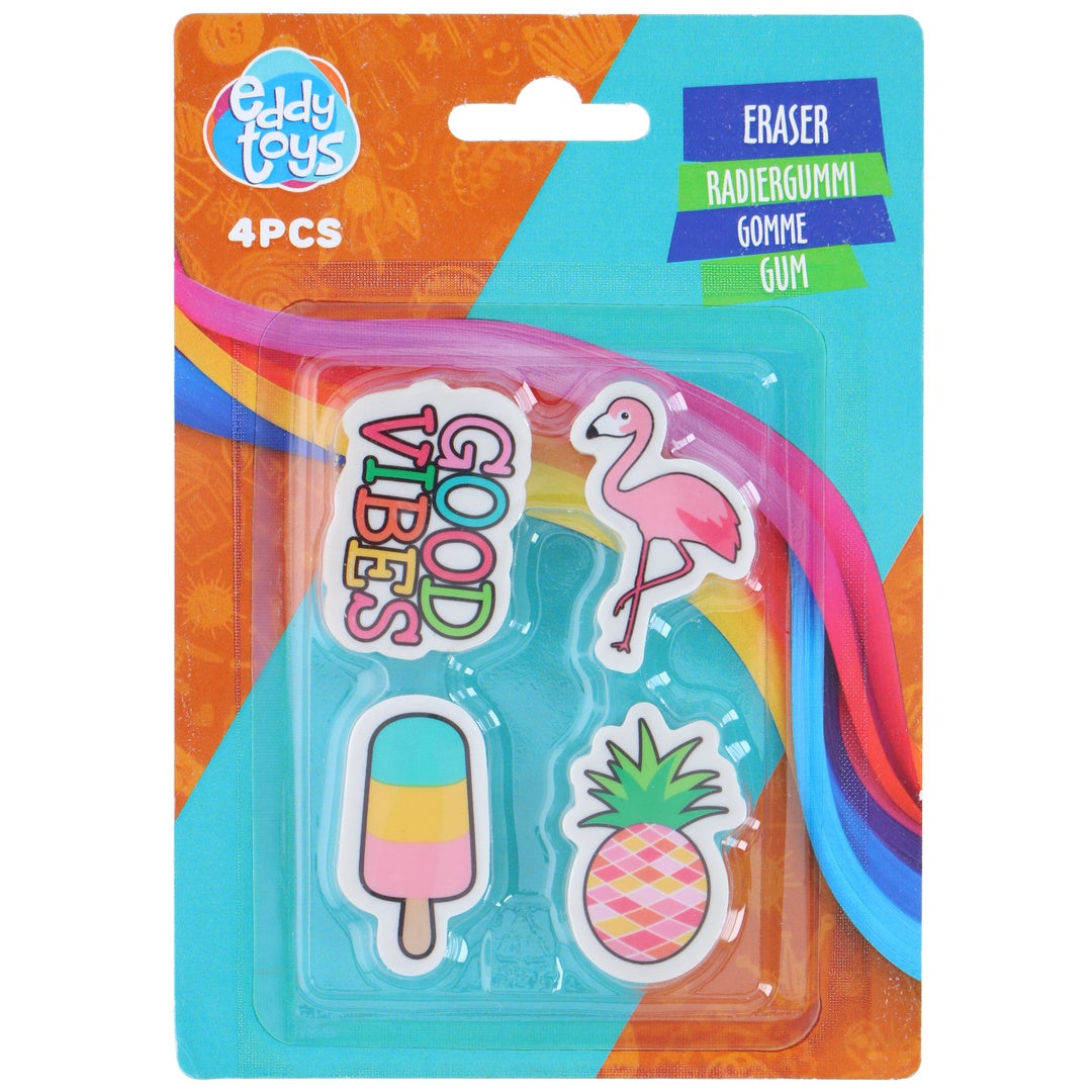 Viskelærsett 4pk | Eddy Toys