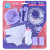Eddy Toys | Dukketilbehørs Sett 10 Deler