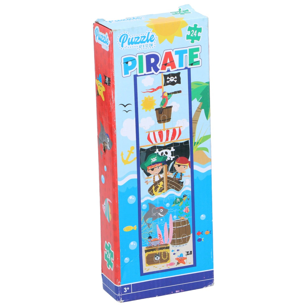 Puslespill Pirat 24brikker 47x12cm